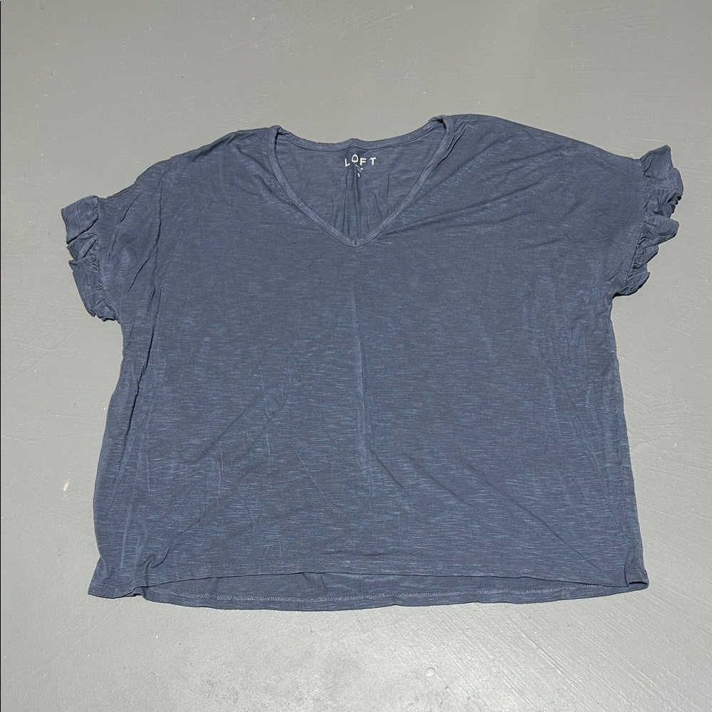 LOFT Blue Stretchy Shirt